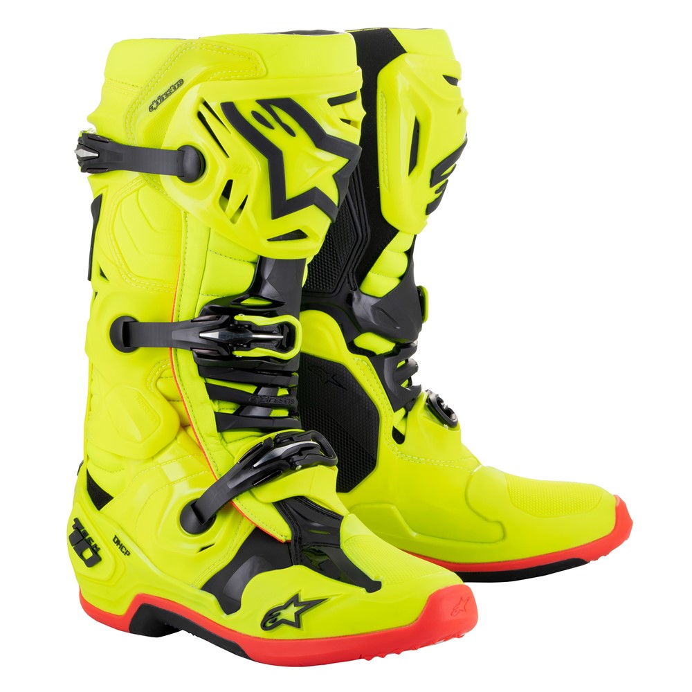 Tech-10 MX Boots Yellow Fluoro – City Honda Manawatu