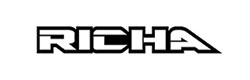 The image shows the word "RICHA" written in capital letters with a bold, slightly angular font. The text is black and centered on a white background.