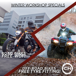 Workshop Specials for road, farm and off-road bikes