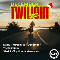 December Twilight Ride: City Honda Manawatu