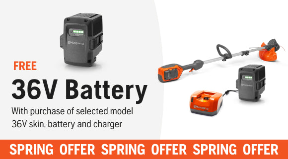 Husqvarna Spring Promo 36V Battery Skin Collection 