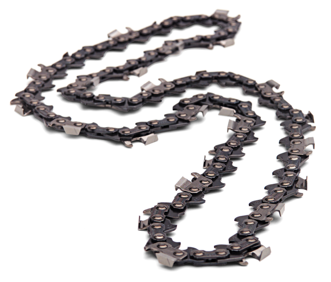 The Husqvarna Chain Reel .325" .058" Chisel is a coiled, high-performance chainsaw chain with sharp chisel cutters and low vibration, shown on a white background.