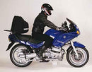 Ventura EVO-12 Bike-Pack Kit for BMW R 1100 RS includes a black Evo-Rack Top-Box Rack, sleek EVO-12 pack bag, and L-Bracket with screws. Product shown is a generic image.
