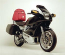 The BMW K 1100 RS EVO-12 Bike-Pack Kit from Ventura includes a sleek black EVO-12 pack, an adjustable Pack-Rack for your bike, and a universal black L-bracket with screws.