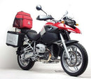 The image displays the Ventura EVO-12 Bike-Pack Kit, featuring a black EVO-12 pack with logo, an Evo-Rack mounted on a BMW R 1200 GS (04-12), and an L-bracket with screws, labeled "Generic Image." Ideal for those in search of a versatile Sport-Rack solution.