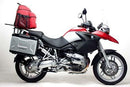 The image displays the Ventura EVO-12 Bike-Pack Kit, featuring a black EVO-12 pack with logo, an Evo-Rack mounted on a BMW R 1200 GS (04-12), and an L-bracket with screws, labeled "Generic Image." Ideal for those in search of a versatile Sport-Rack solution.