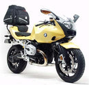 The image features a Ventura EVO-12 Bike-Pack Kit for BMW R 1200 S (06-08), including an EVO-12 pack with a zipper and logo, an Evo-Rack mounted on a bike, and an L-Bracket with labeled screws.