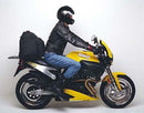 The image features a Buell 1200 Lightning X1 from Ventura, including a sleek black EVO-12 pack, versatile Evo-Rack for bike mounting, and L-Bracket with screws. Each well-crafted component is clearly labeled.