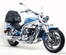 Introducing a bike-pack kit for the Hyosung GV 650 Aquila (05-12) from Ventura, featuring a sleek black EVO-12 Pack with zippers, a Honda-compatible Adjustable Pack-Rack, and an L-Bracket. Includes screws and brackets for easy installation.