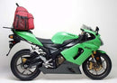 Image showcasing the Kawasaki ZX-6R 636 Bike-Pack Kit by Ventura, featuring an EVO-12 Pack and integrated Evo-Rack on a bike. The kit includes an L-Bracket with screws, all displayed in a dynamic and engaging generic image.