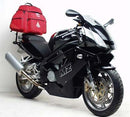 An image of the EVO-12 Bike-Pack Kit includes a zippered pack labeled "EVO-12 PACK," an Evo-Rack attached to a Ventura MZ 1000 S, SF (05) bike, and a generic L-Bracket with screws.