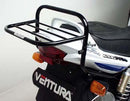 Image showing a Ventura EVO-12 Bike-Pack Kit for Suzuki GSX 1400 K2-K7 (02-07) with an EVO-12 pack, Adjustable Pack-Rack (EVO-rack), and L-bracket with screws—generic image.