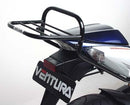 The Ventura Bike-Pack Kit for Suzuki GSXR 1000 K5,K6 (05-06) includes a black EVO-12 pack, an Evo-Rack mounted on the bike, and labeled L-Brackets with screws (shown below, "Generic Image" under L-bracket).
