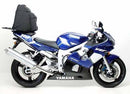 Image featuring the Ventura EVO-12 Bike-Pack Kit for Yamaha YZF 600 R6 N (2001), with an EVO-12 zippered bag, Evo-Rack rear rack, and L-Bracket with hardware. All items are labeled as a generic image.