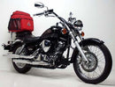 The Ventura Yamaha XVS 250 P,N,R,S,T,U,X Bike-Pack Kit includes a black EVO-12 pack, an Evo-Rack rear rack for motorcycle mounting, and L-Brackets with screws (Generic Image shown).
