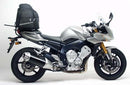 Image showing a Ventura EVO-12 Bike-Pack Kit for Yamaha FZ1-S 1000 Fazer V-B (06-12), with EVO-12 Pack (black zippered bag), Adjustable Pack-Rack, Top-Box Rack (rear rack), and L-Bracket with screws shown as a generic image.