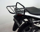 The image displays the "Ventura EVO-12 Bike-Pack Kit" for the Honda XLV 700 V Transalp (08-12). It features a black EVO-12 pack, an Adjustable Pack-Rack on a bike, and an L-bracket with screws. Labels clearly identify each component.