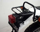 A Ventura EVO-12 Bike-Pack Kit for the Yamaha XT 250 (08-14) features a black EVO-12 Pack, Evo-Rack fitted to the bike, and L-Bracket with screws shown in a generic image, each part clearly labeled below.