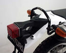 A Ventura EVO-12 Bike-Pack Kit for the Yamaha XT 250 (08-14) features a black EVO-12 Pack, Evo-Rack fitted to the bike, and L-Bracket with screws shown in a generic image, each part clearly labeled below.