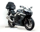 Ventura EVO-12 Bike-Pack Kit for Suzuki GSXR 1000 K9-L7 (09-17), shown with labeled images of the EVO-12 soft bag, Evo-Rack mounted on a motorcycle, and black L-Bracket with screws.