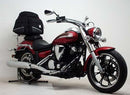 Image showing Ventura EVO-12 Bike-Pack Kit components for Yamaha XVS 950 A V-Star (09-16): EVO-12 black bag, Evo-Rack adjustable rack, and L-bracket with bolts, labeled as a generic image on a white background.