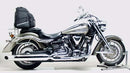 Image showing three components of the Ventura EVO-12 Bike-Pack Kit for Yamaha XV 1900A Roadliner W-B (07-15): EVO-12 pack, Evo-Rack, and L-bracket with screws/bolts, all labeled on a white background.