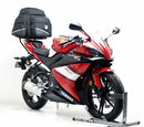 Ventura Bike-Pack Kit for Yamaha YZF-R 125 Y-B (09-12), includes a black EVO-12 pack, Evo-Rack top-box rack, and L-brackets with screws. "Generic Image" shown.