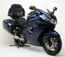 Ventura EVO-12 Bike-Pack Kit for Triumph Sprint GT 1050 (11-12) features a black EVO-12 pack, Evo-Rack Top-Box Rack, and L-Brackets with screws, all displayed in a generic product image.