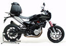 The image features the KTM Husqvarna Nuda 900 (2012) Kit with a sleek black bike pack labeled "Ventura Pack," an Evo-Rack, and a set of metal brackets with screws. Ideal for adventurers seeking organized travel solutions.