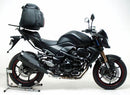 The Kawasaki Z 750R (07-12) EVO-12 Bike-Pack Kit by Ventura includes a black EVO-12 pack, Evo-Rack, and L-bracket with screws. This adjustable Pack-Rack offers versatility and durability for all your biking needs.