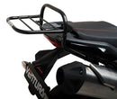Generic image showing the Ventura EVO-12 Bike-Pack Kit for Triumph Tiger Sport 1050 Triple (13-17), featuring an EVO-12 Pack (black zippered bag), EVO-Rack Top-Box Rack on a motorcycle, and L-Bracket with hardware.
