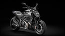 A collage featuring a Ducati 1200 Diavel (13-15) EVO-12 Bike-Pack, an adaptable EVO-Rack attached to the bike, and an L-Bracket with screws. This scene showcases Ventura's convenient, adjustable Pack-Rack system for seamless travel adventures.