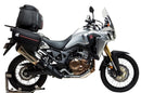 The Honda CRF 1000L Africa Twin (16 - >) with Ventura's "EVO-12 Bike-Pack Kit" features the adaptable EVO-12 PACK and Evo-Rack bike rack, plus an L-Bracket set—perfect for cycling enthusiasts seeking versatility and style.