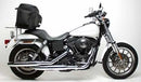 Image showcasing the Ventura EVO-12 Bike-Pack Kit, featuring a black EVO-12 pack with a zipper pocket, an adjustable pack-rack, and a generic L-bracket with screws. Each item is clearly labeled on white background for easy ID. Suitable for Harley Davidson FXDL/FXDLI 1450 Dyna Low Rider (02-05).