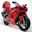 Image featuring a Kawasaki ZX-6RR 636 with the versatile Ventura EVO-12 Bike-Pack Kit, showcasing the sleek EVO-Rack on a motorcycle to the right. The EVO-12 Pack is on the left, and an L-Bracket with screws is at the bottom, labeled as generic components.