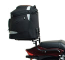 The EVO-12 Bike-Pack Kit includes the "EVO-12 Pack" in black, the "EVO-RACK" adjustable Sport-Rack, and a durable L-BRACKET labeled as a generic image product from Ventura for the Honda 150 Shadow.