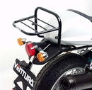 Image of the Ventura EVO-12 Bike-Pack Kit including a black EVO-12 pack, Evo-Rack, and an L-bracket with screws for the Ducati 1000 Sport Classic (06-09). Items are clearly labeled on a white background, ideal for integrating a Sport-Rack into your biking adventures.