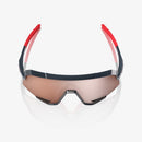 100% Slendale Gloss Carbon Fibre - HiPER Crimson Silver Mirror Lens Sunglasses