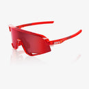 100% Slendale Campari Translucent Red - HiPER Fire Red Mirror Lens Sunglasses