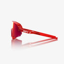 100% Slendale Campari Translucent Red - HiPER Fire Red Mirror Lens Sunglasses
