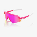 100% Slendale Sl Satin Pitaya - HiPER Vital Pink Mirror Lens Sport Sunglasses