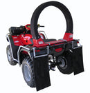 The LifeGuard ATV Crush Protection Device by City Honda Manawatu is a red and black lockable semicircular bar on a rectangular base, designed as an accessory for enhanced vehicle anti-theft protection.