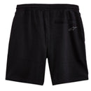 The Alpinestars Corpo Short v3 by ALPINESTARS is a black fleece training short with a drawcord waist and side seam pockets. A white Alpinestars logo on the lower left leg adds style to these versatile shorts.