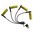 NITECORE LI-ION RECHARGEABLE AA BATTERY 2400MAH 1.5V 4 PACK KIT