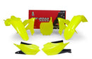 PLASTICS KIT RTECH 5 PIECE NEON YELLOW YAMAHA YZ250F 19-23 YZ250FX 19-24 YZ450F 18-22 YZ450FX 19-23