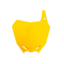 NUMBER PLATE RTECH YELLOW SUZUKI RMZ250 10-18 RMZ450 08-17