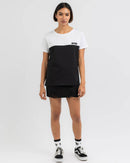 Unit T-shirt Ladies Vacate Black/White - XS