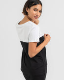 Unit T-shirt Ladies Vacate Black/White - XS