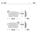BRAKE PADS FRONT AND REAR MOTO MASTER NITRO GAS GAS HUSQVARNA KTM