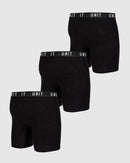 Unit Mens Mid-Length Bamboo Trunk Underwear - 3 Pack